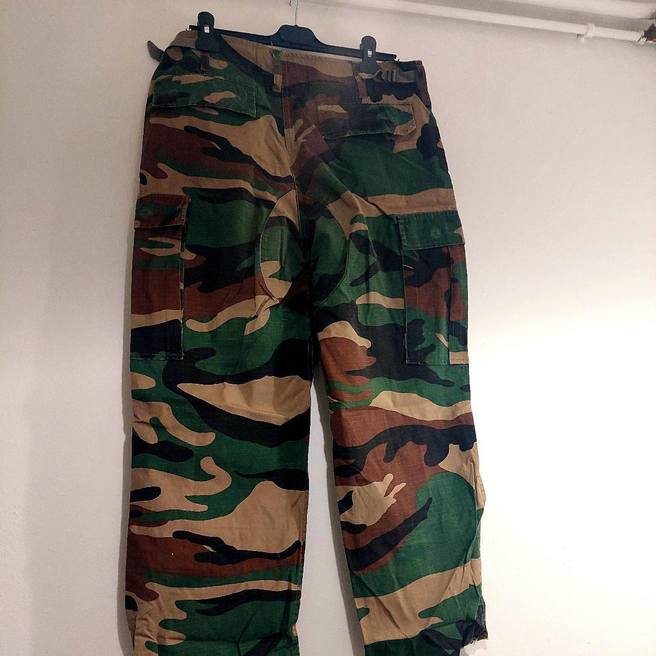 Camo baggy urban outfitters trousers with size... - Depop