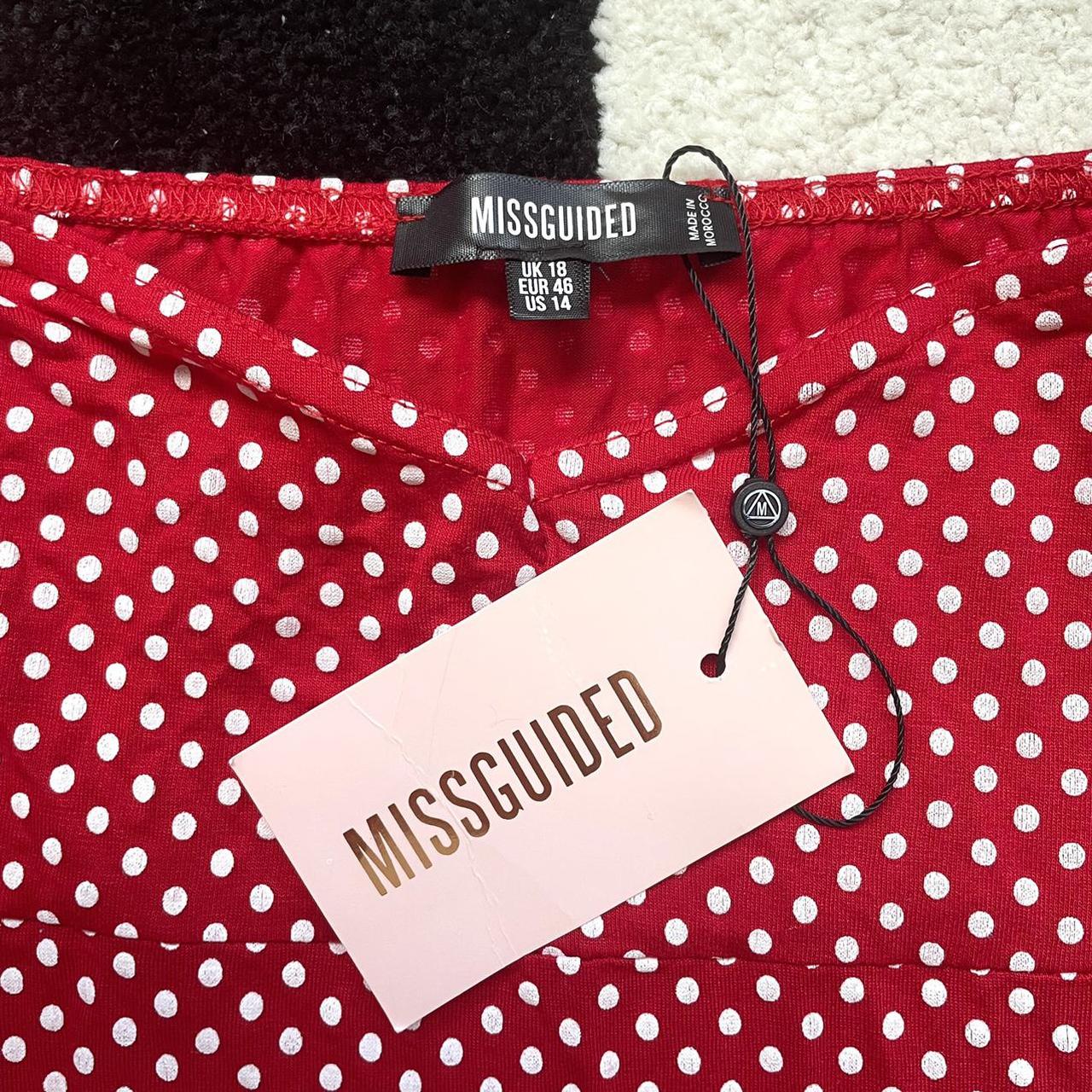 Missguided Women's Red and White Dress (3)