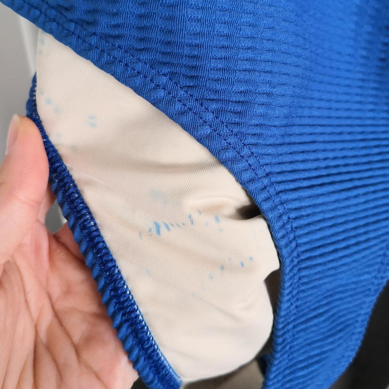 electric blue one piece swimsuit. Low back... Depop