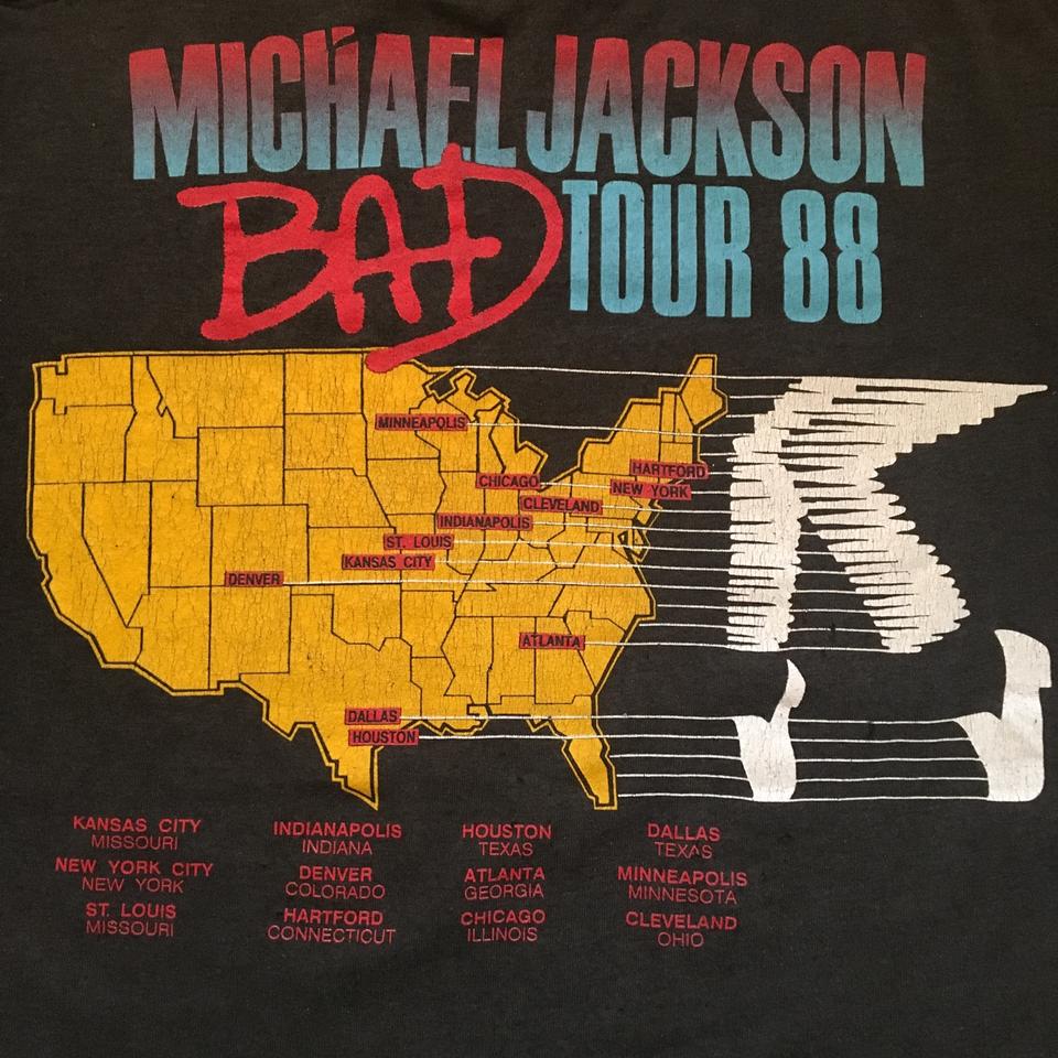 Sick Michael Jackson t-shirt Dangerous summer tour - Depop