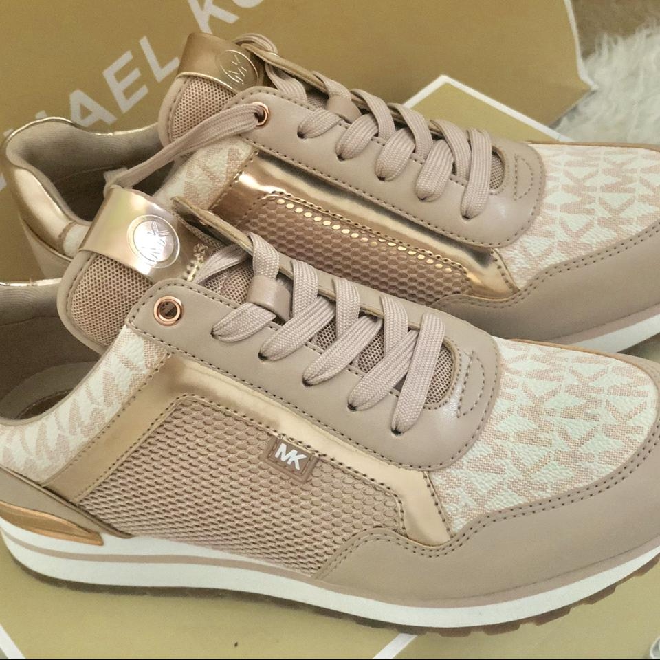 Mk rose deals gold sneakers