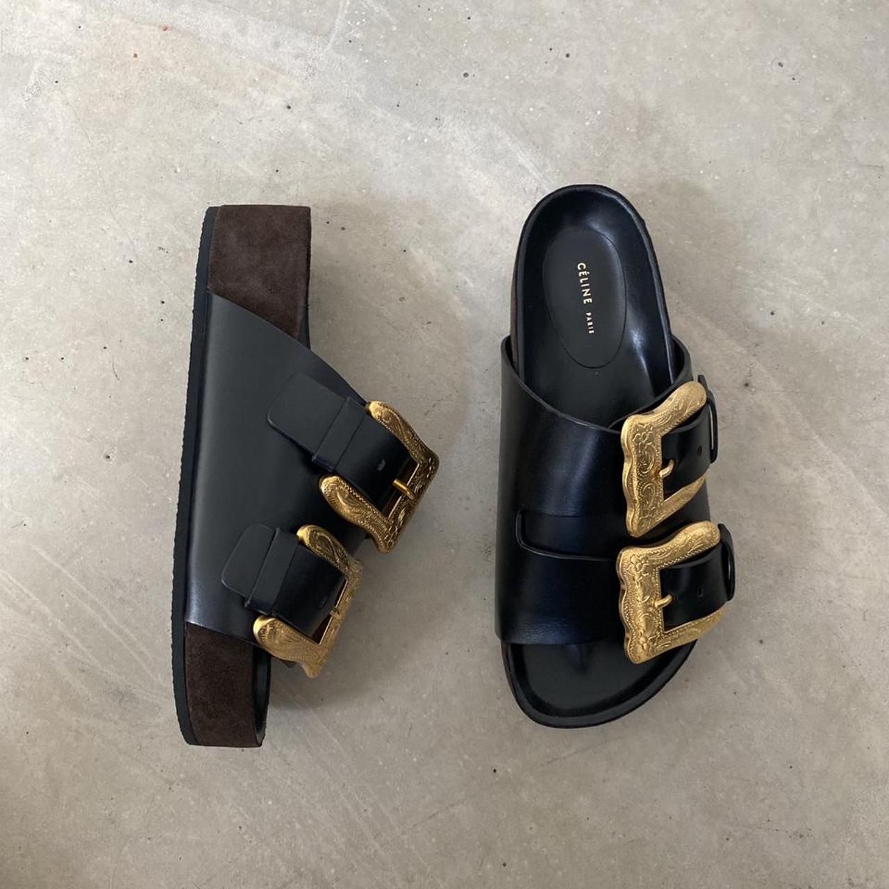 celine buckle sandals