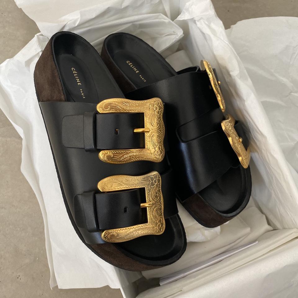 celine buckle sandals