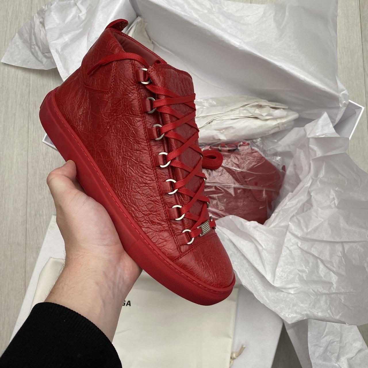 balenciaga red arena sneakers for sale