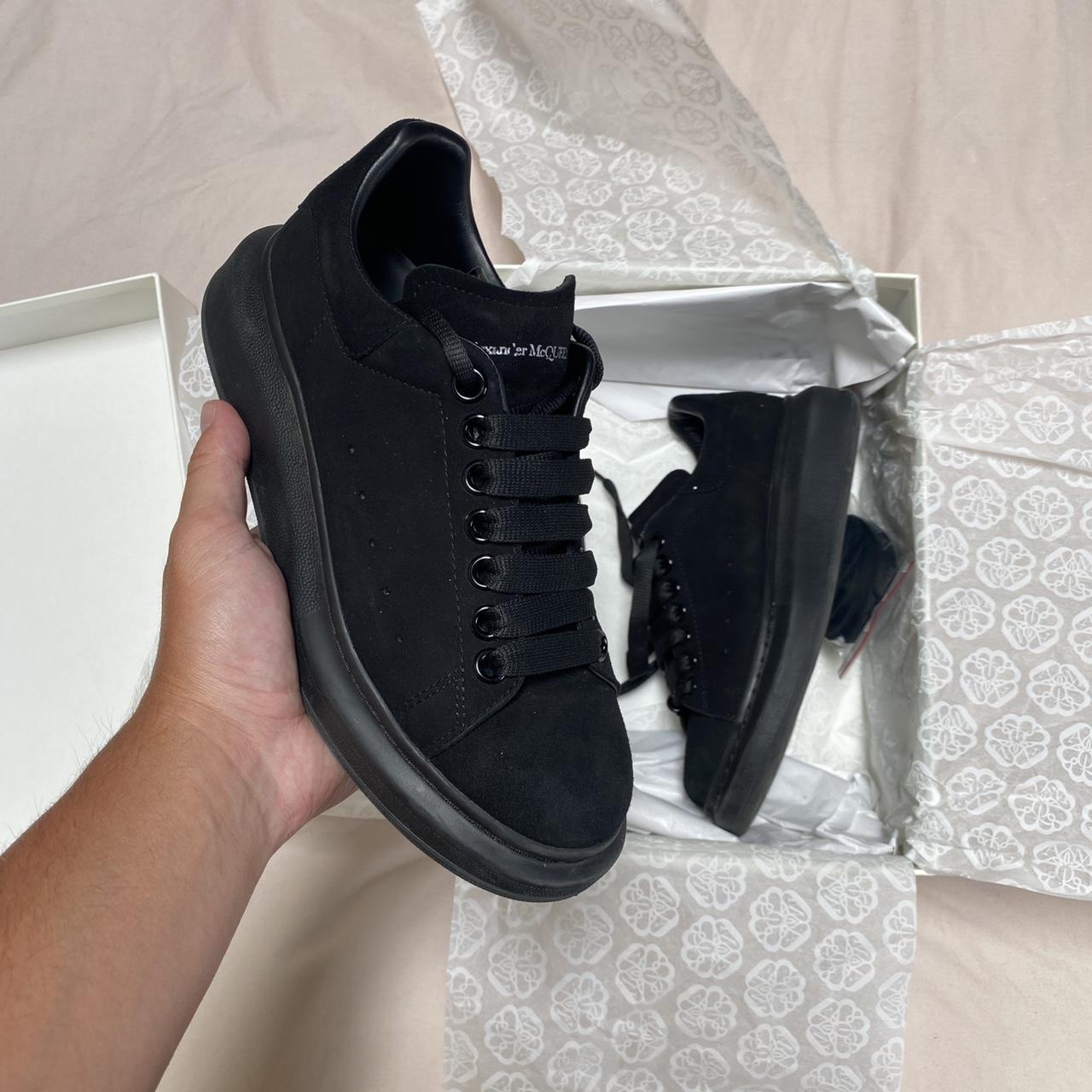 Black suede alexander mcqueen on sale