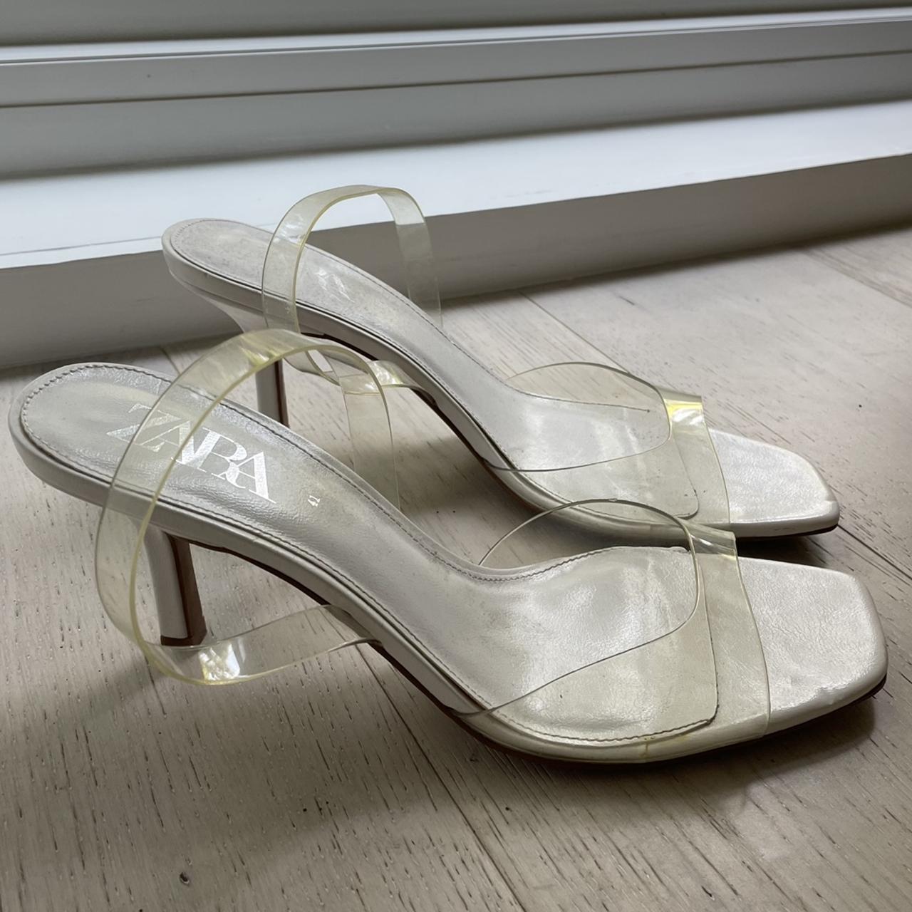 Zara clear best sale strap sandals