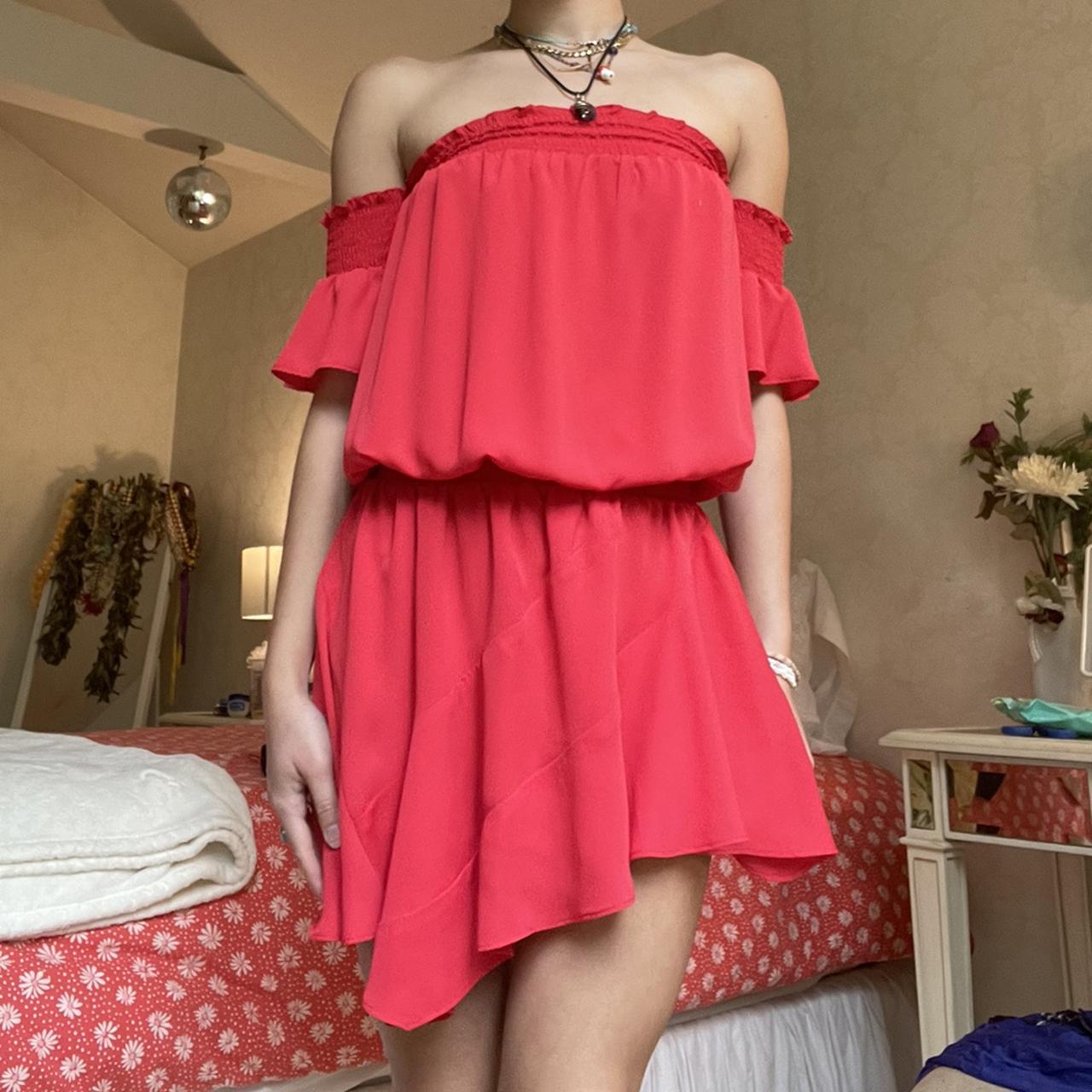 Amanda Uprichard Women's Red Dress Depop