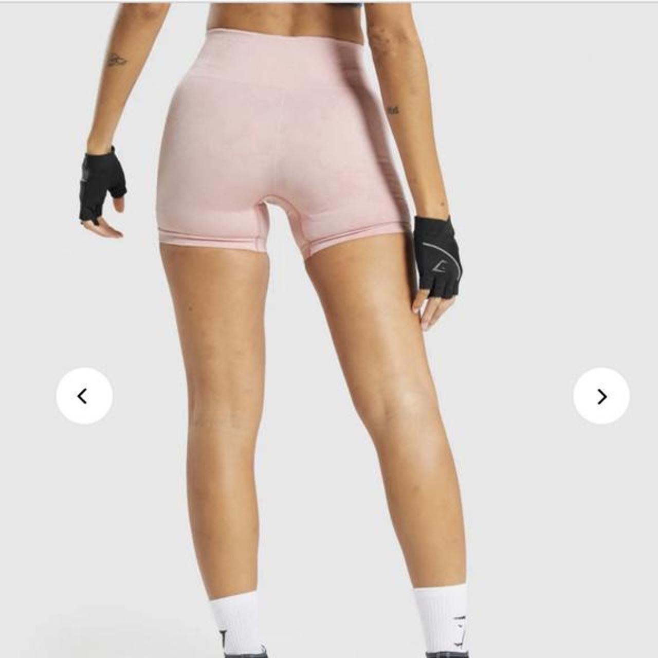 Gymshark adapt camo seamless shorts baby pink worn... Depop