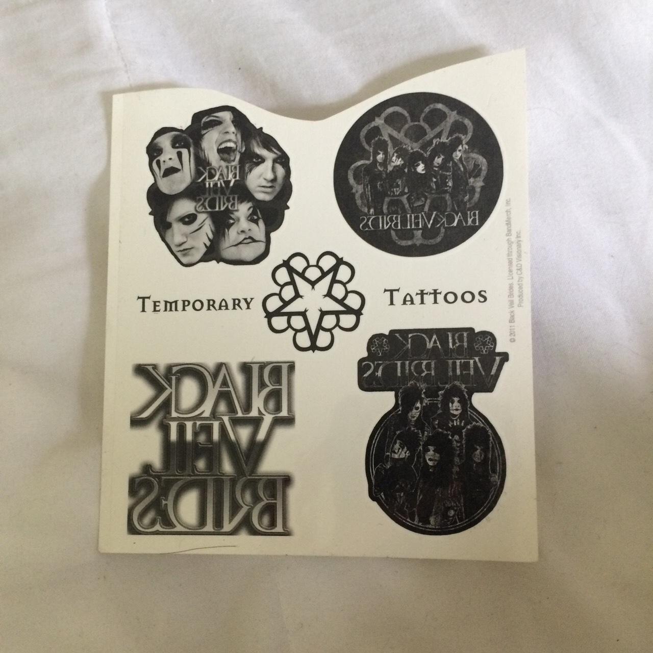 3 Bvb Temporary Tattoo Sheets. One Unused, Two With... - Depop