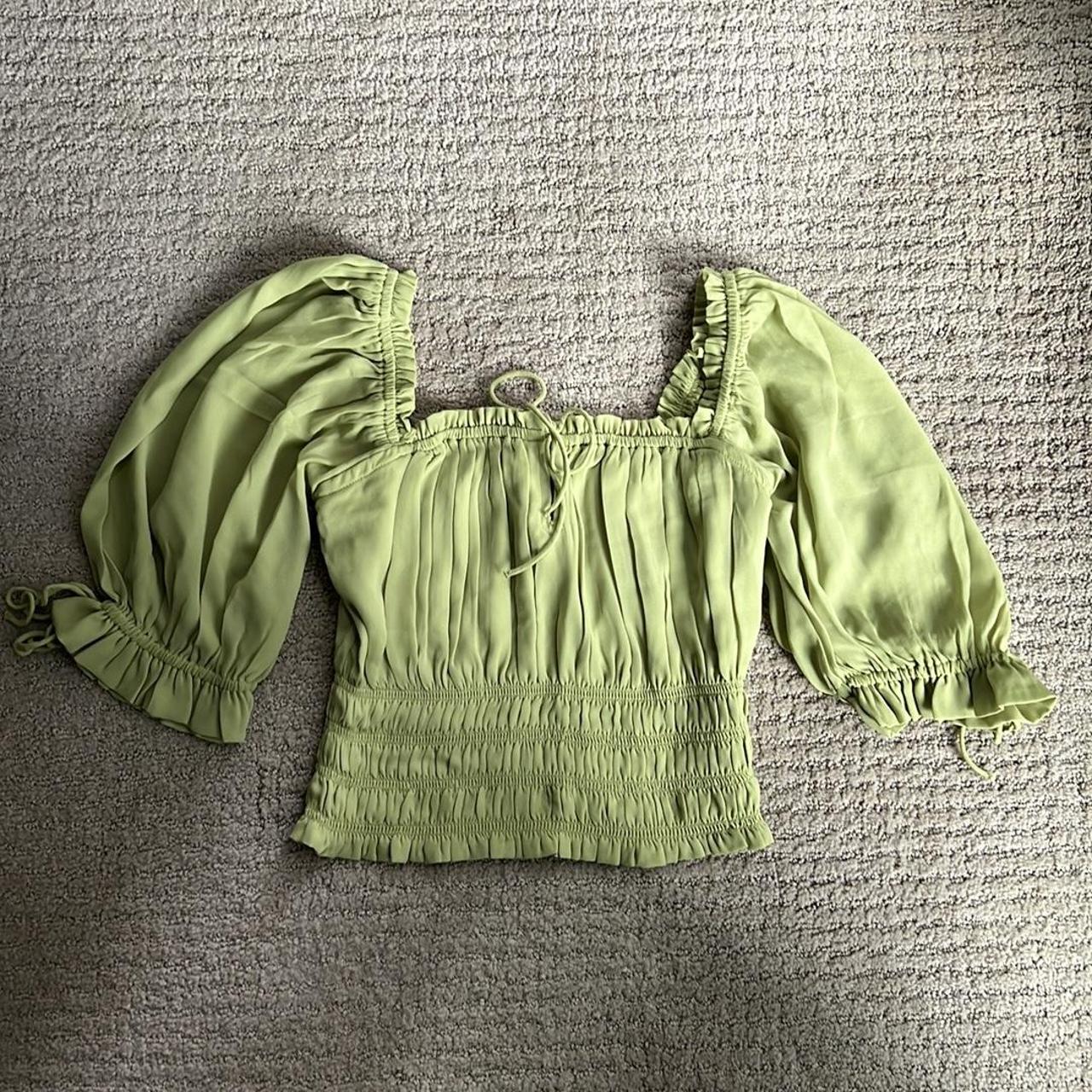 Abercrombie & Fitch Stringy Ruched Squareneck Top