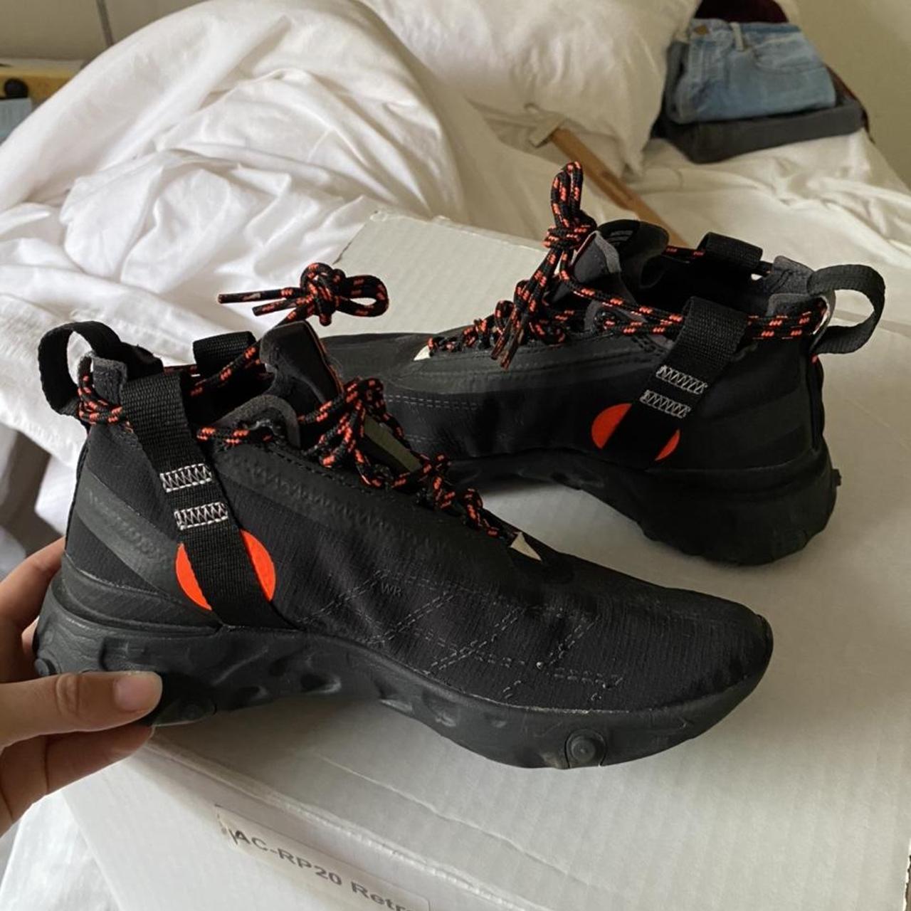 womens black nike react trainers