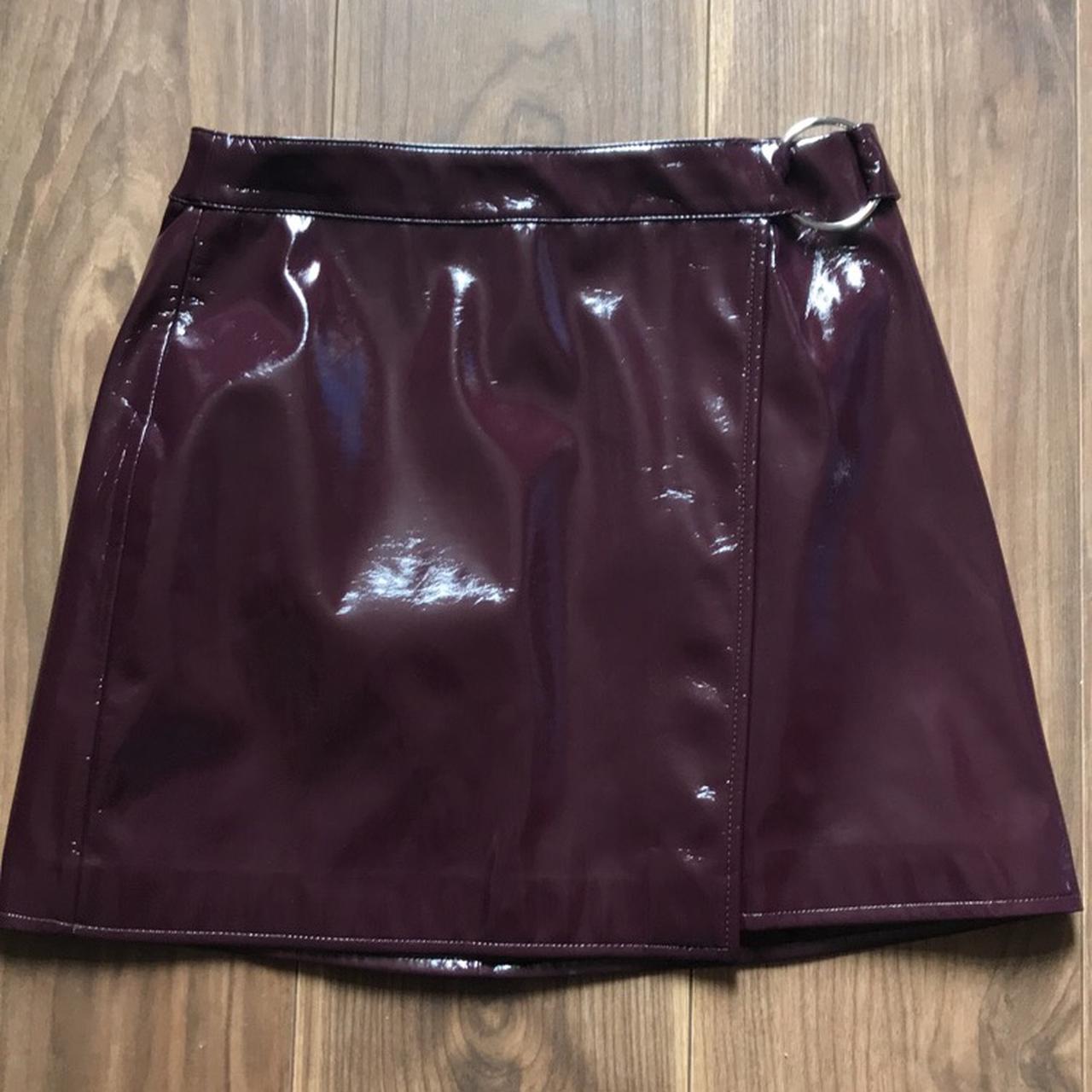 Vinyl skirt clearance bershka