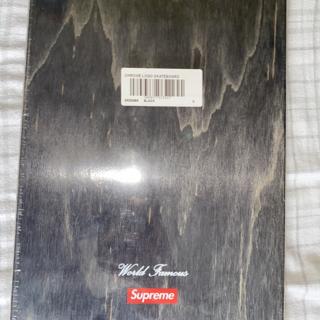 Supreme Chrome Logo Skateboard Deck Black S/S 20