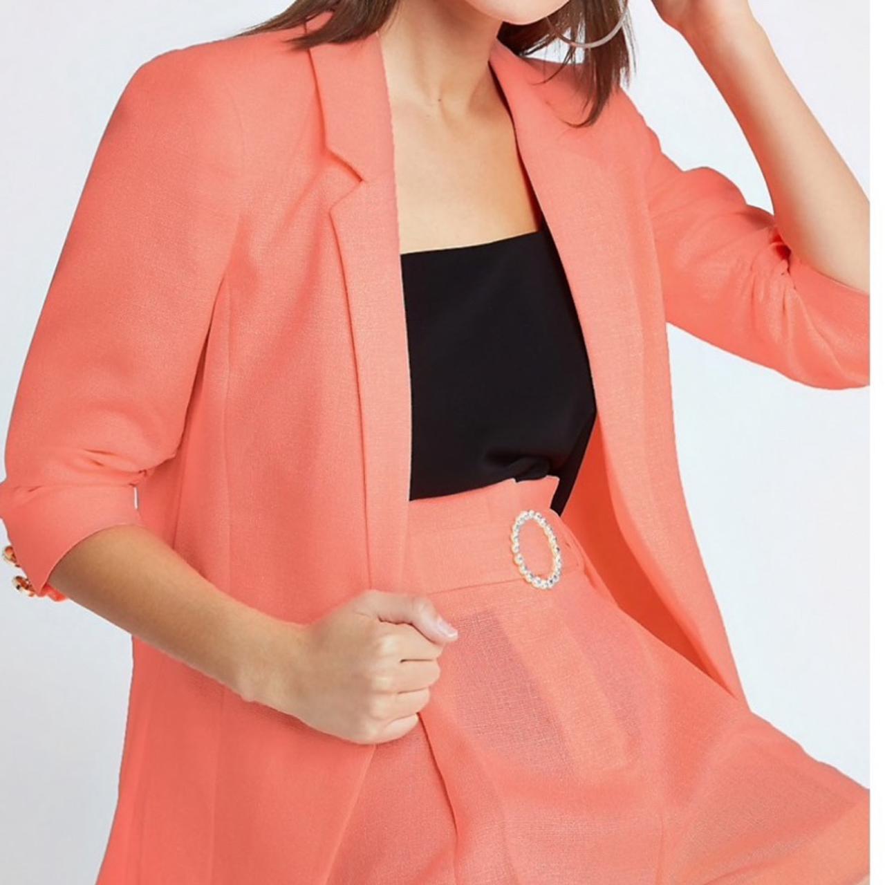 River island sale coral blazer