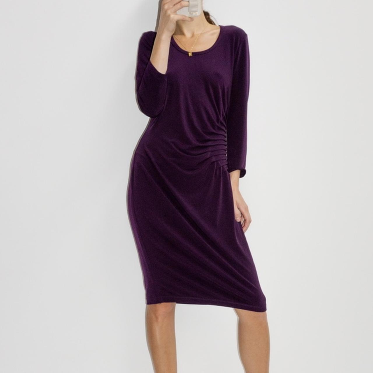 Calvin Klein Women's Purple Dress | Depop