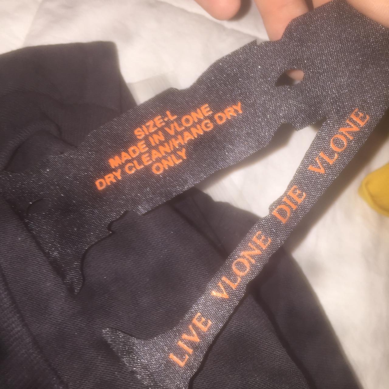 Vlone live alone long sleeve with - Depop