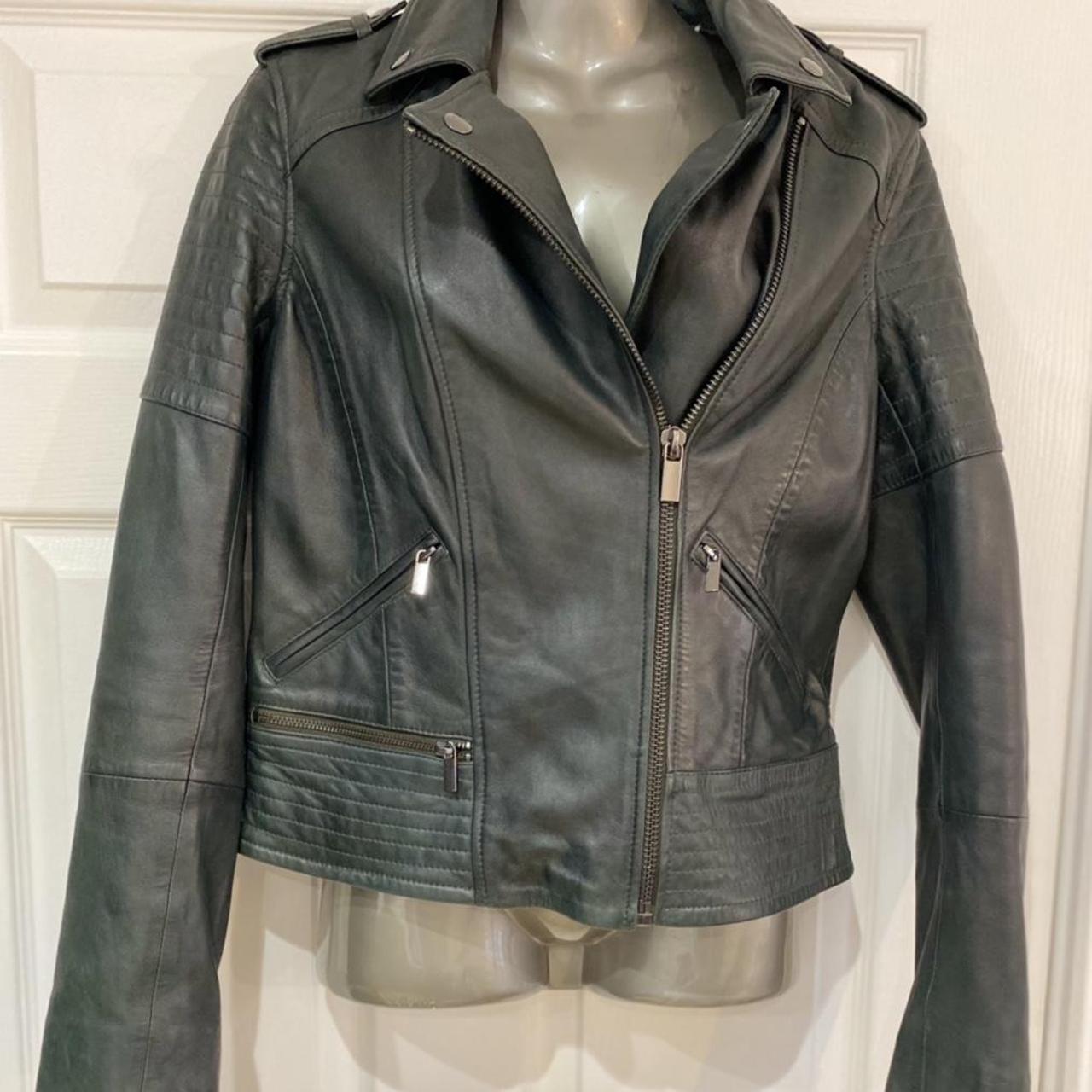 Next Women's Green and Khaki Jacket | Depop