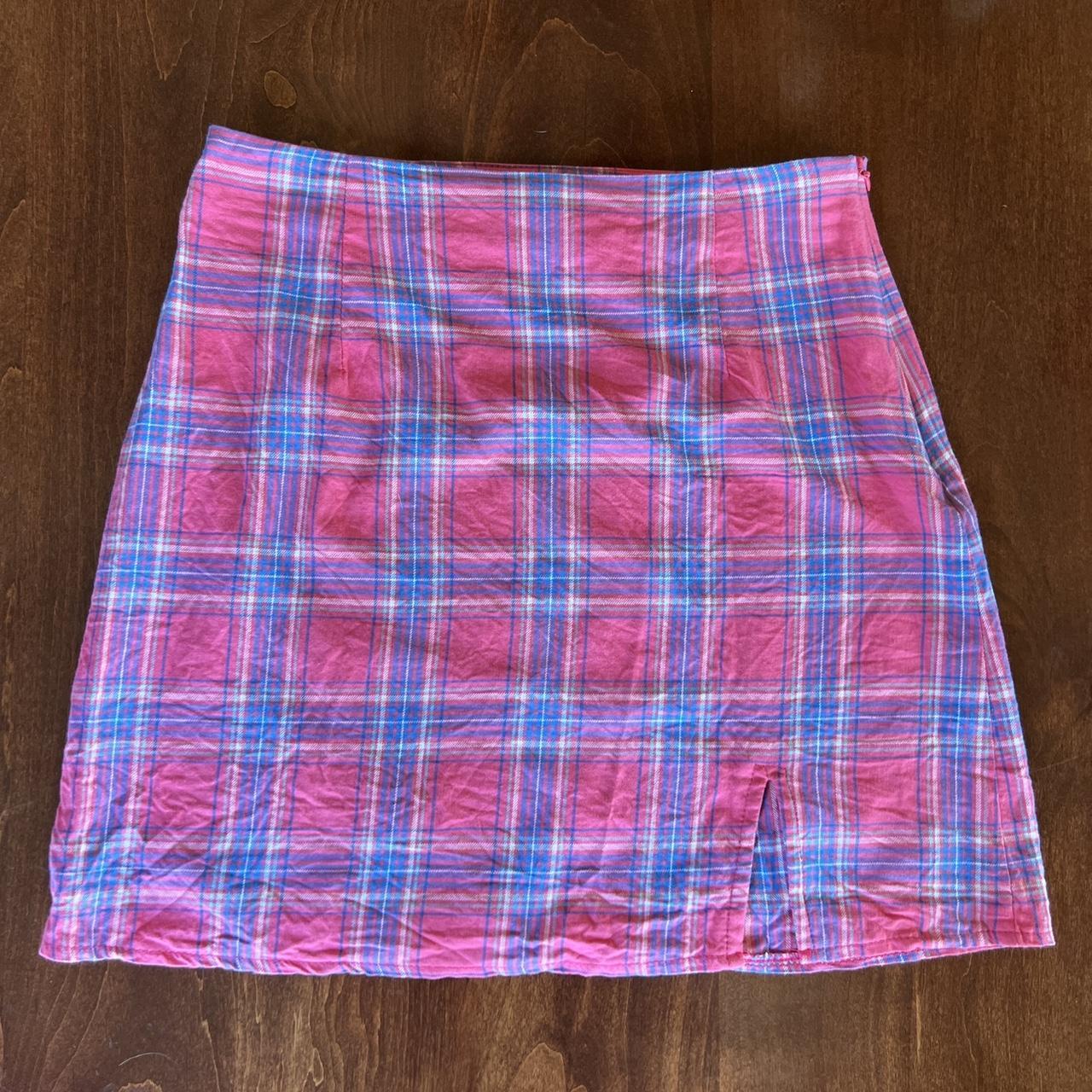 Princess Polly “The Briggs” mini skirt in hot pink,... - Depop