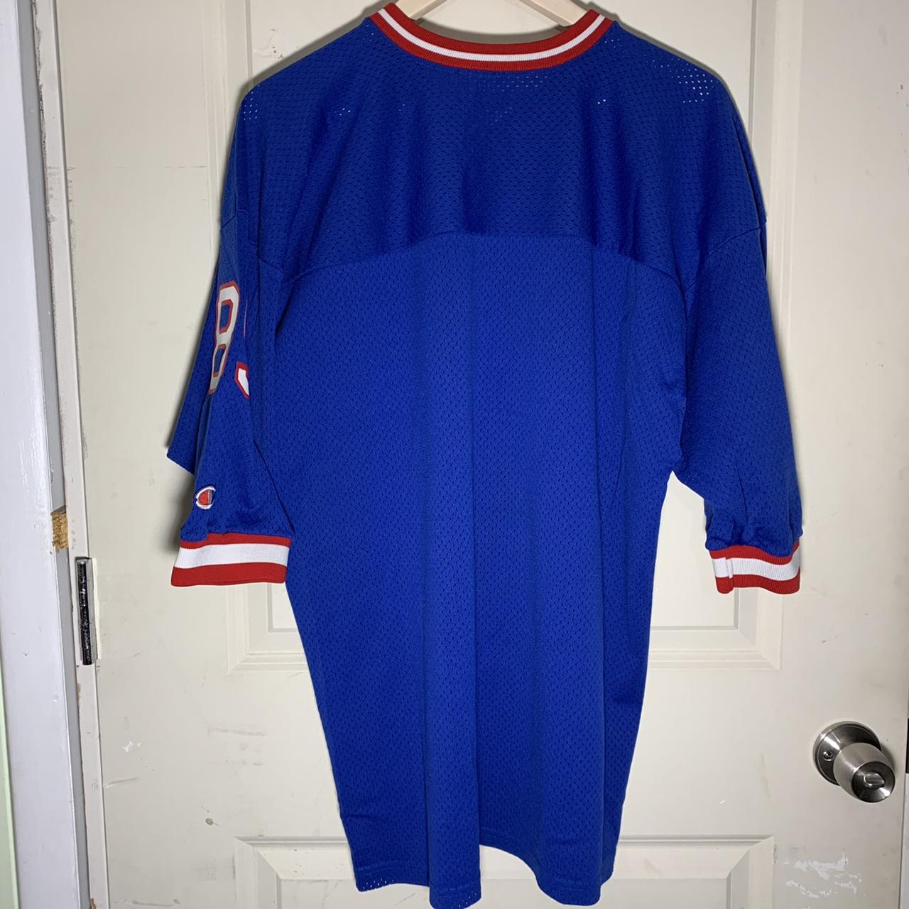 JIM KELLY BUFFALO BILLS VINTAGE 1990'S CHAMPION JERSEY YOUTH LARGE - Bucks  County Baseball Co.