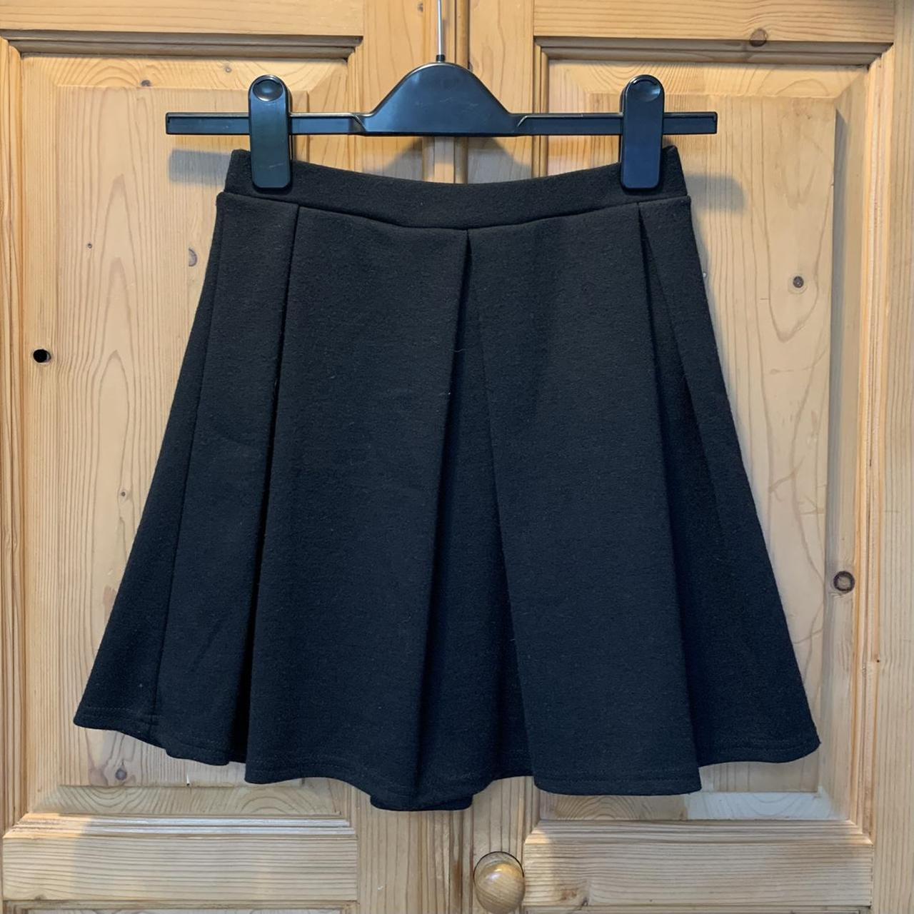 River Island Black Skater Skirt UK 6 EUR 32 Worn... - Depop