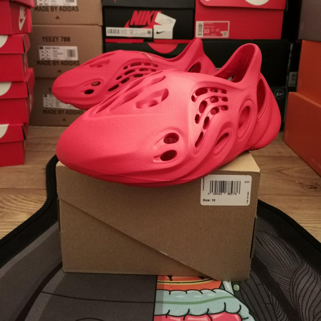 yeezy vermilion foam runner