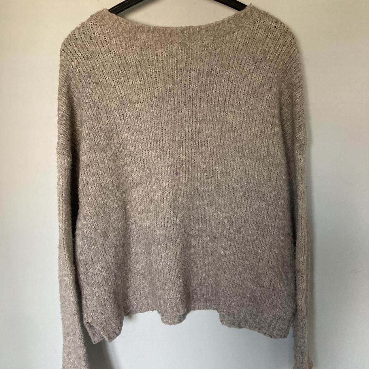 Beige American Eagle Jumper really cute and... - Depop