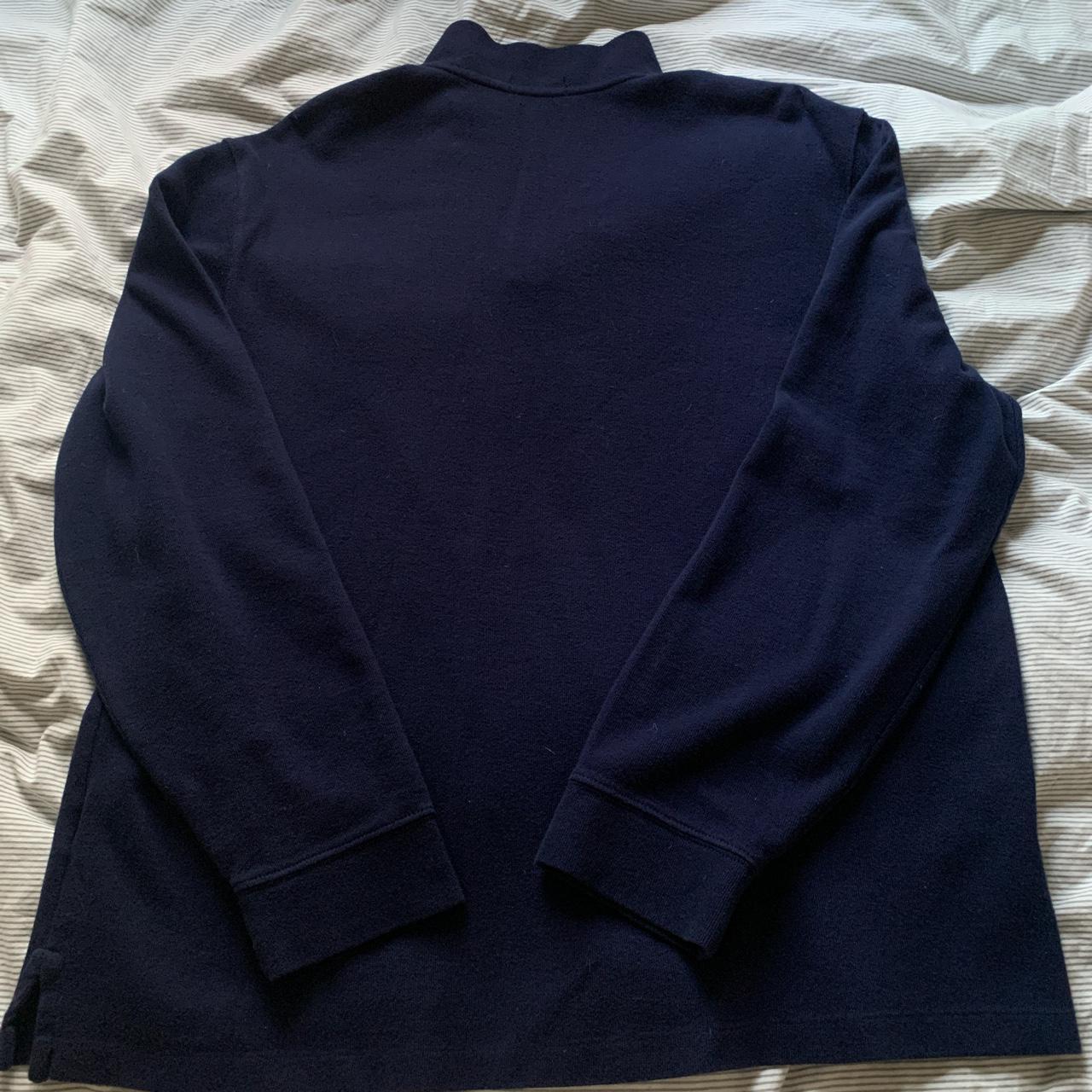 Vintage Polo Ralph Lauren navy blue quarter zip... - Depop