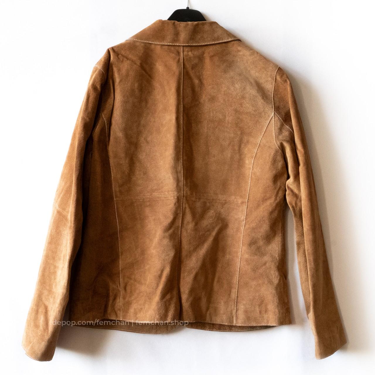 Classic camel coloured suede coat. Soft suede... - Depop