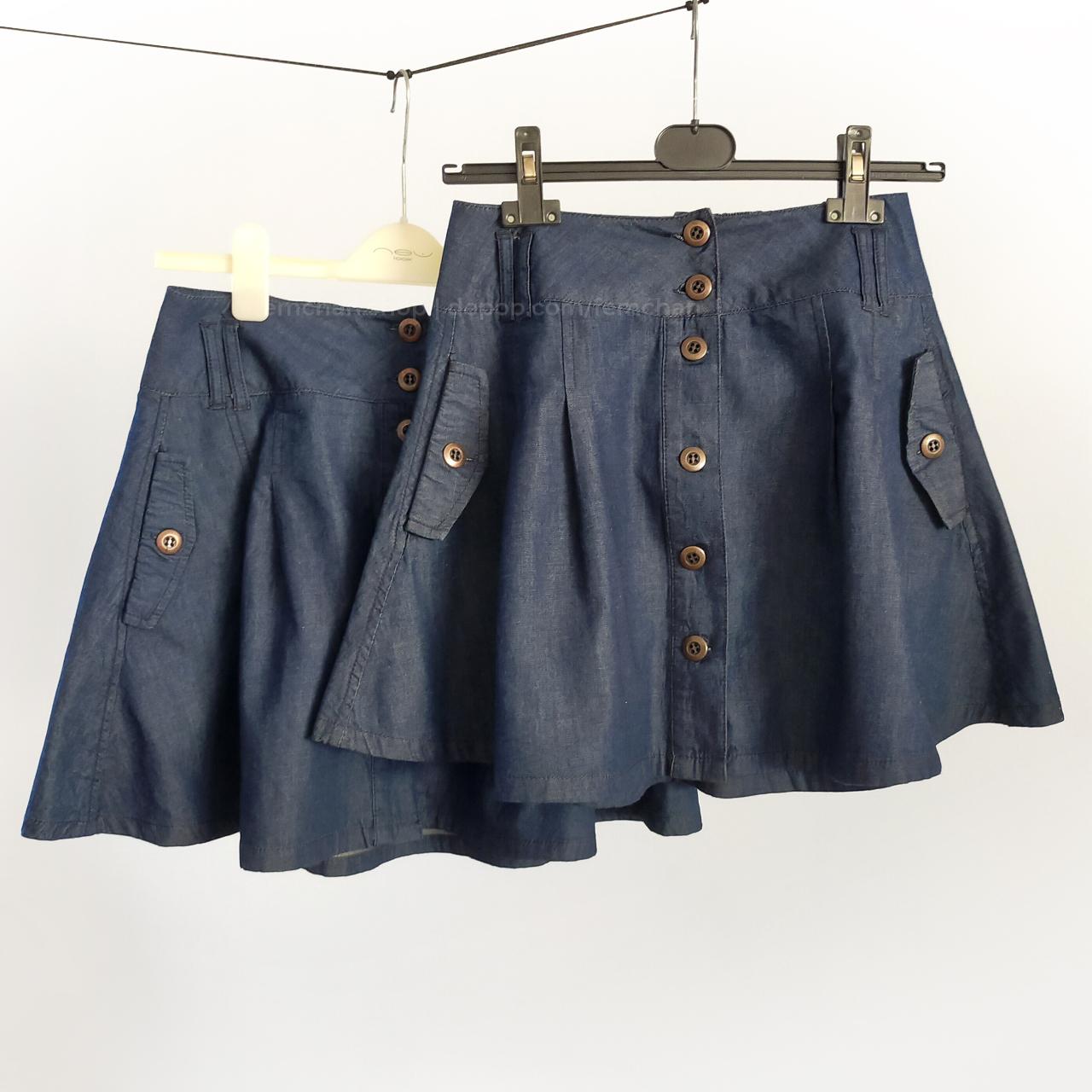 Product Image 2 - Dark denim high-waisted mini skirt