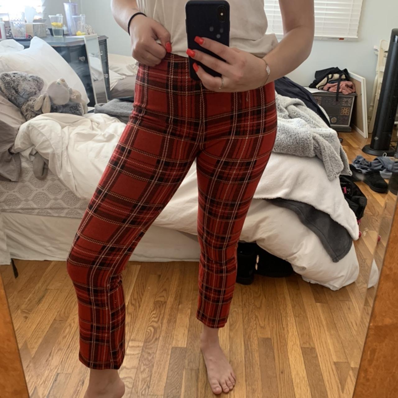 urban outfitters plaid pants size small, i weigh... Depop