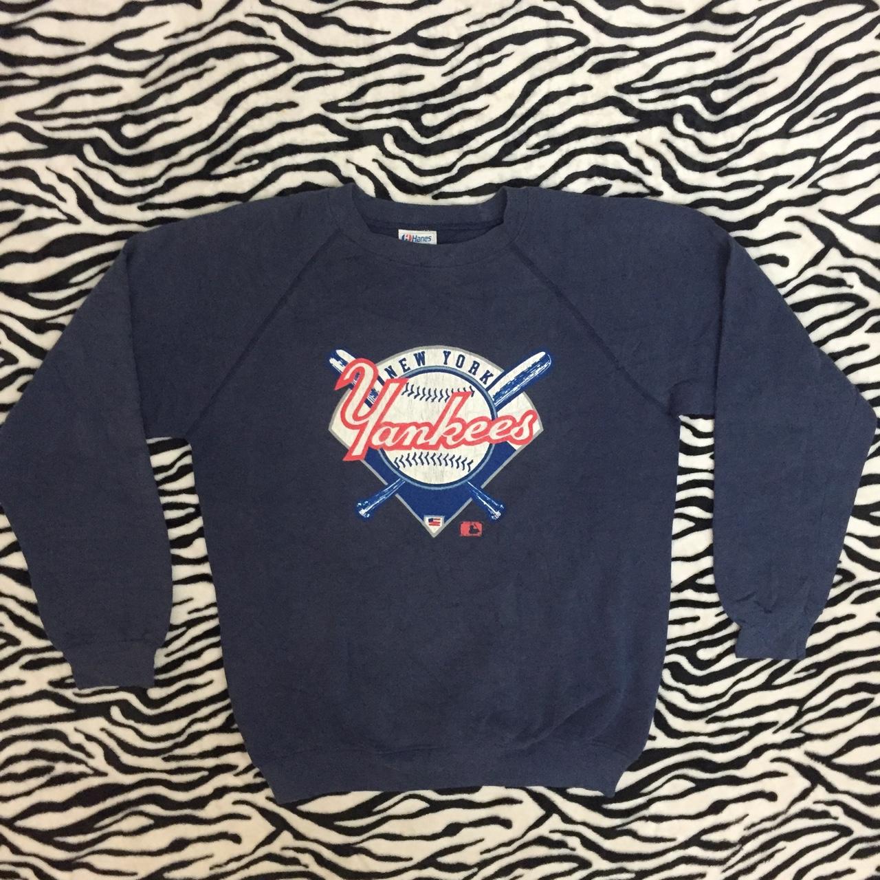 Vintage 90s NY New York Yankees MLB Baseball 3/4 - Depop