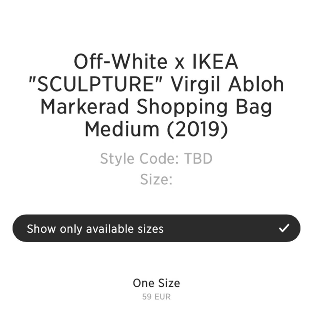 Sculpture bag by Virgil Abloh x Ikea. Carta e - Depop