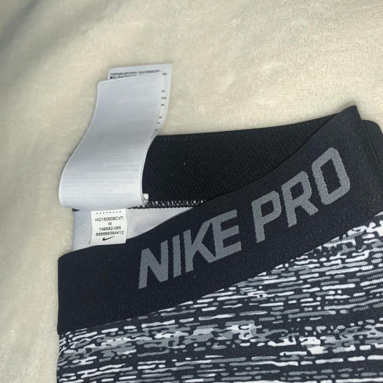 Nike Pro Women’s 3” Shorts 🏃🏼‍♂️ Grey/ Black/ White... - Depop