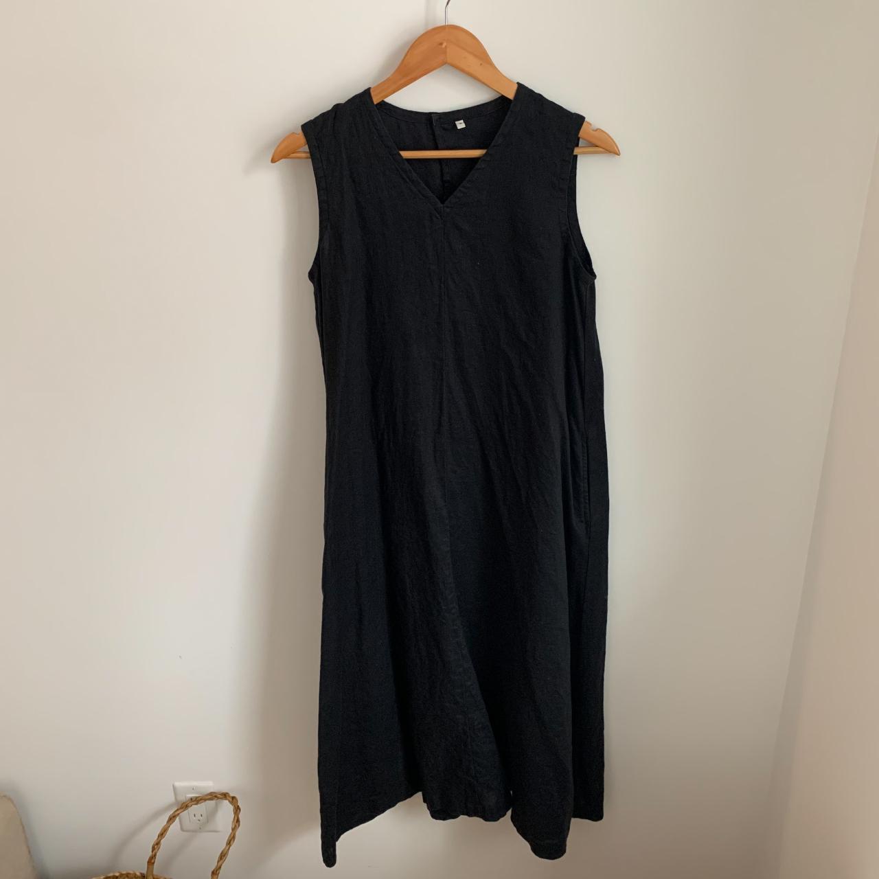 Muji Women's Black Dress | Depop