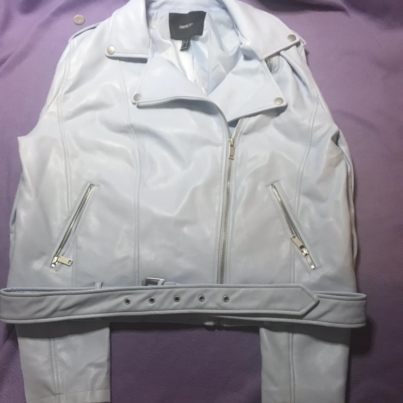 °Forever 21 pleather jacket °purchased for $36 only... - Depop