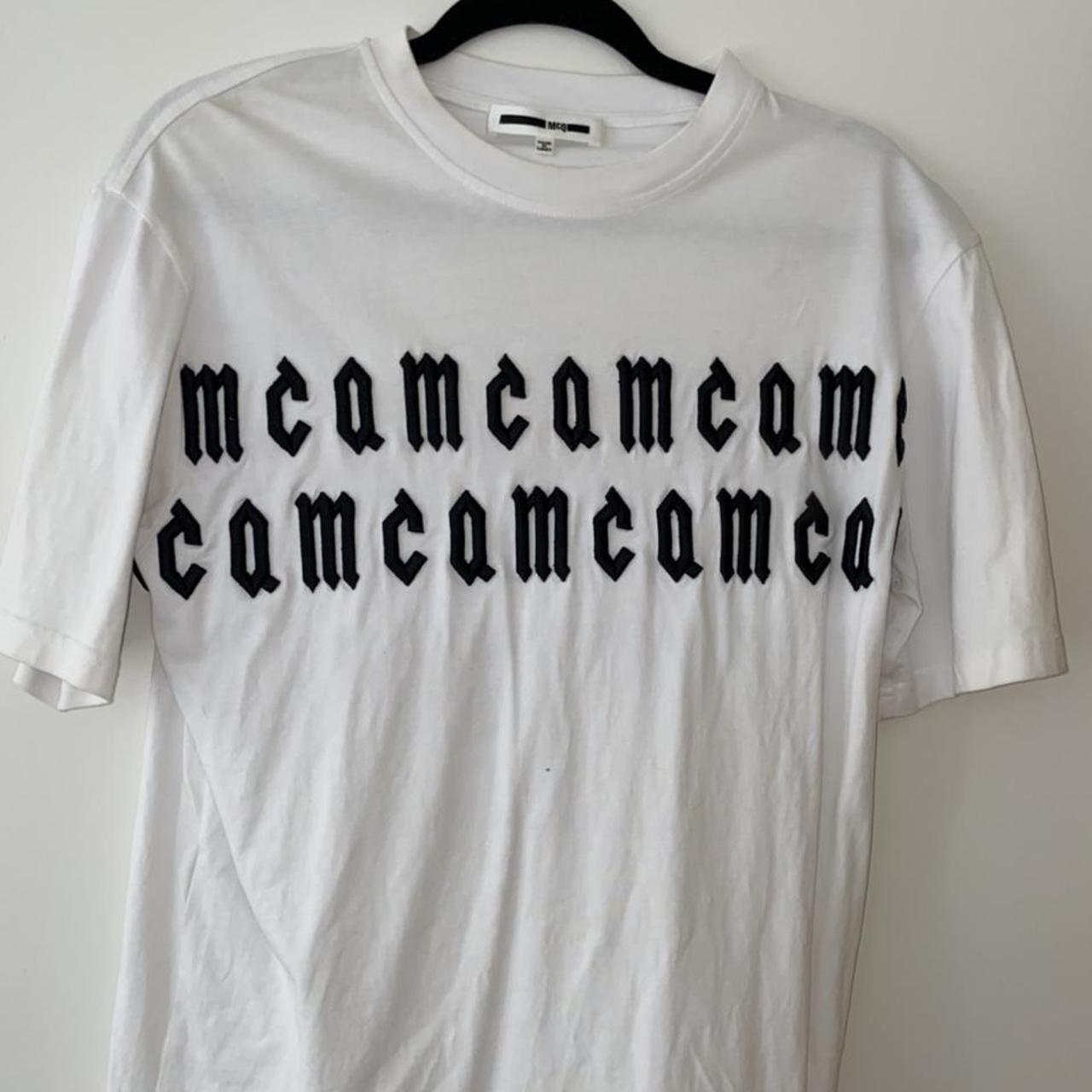 McQ Alexander McQueen Men's Black and White T-shirt