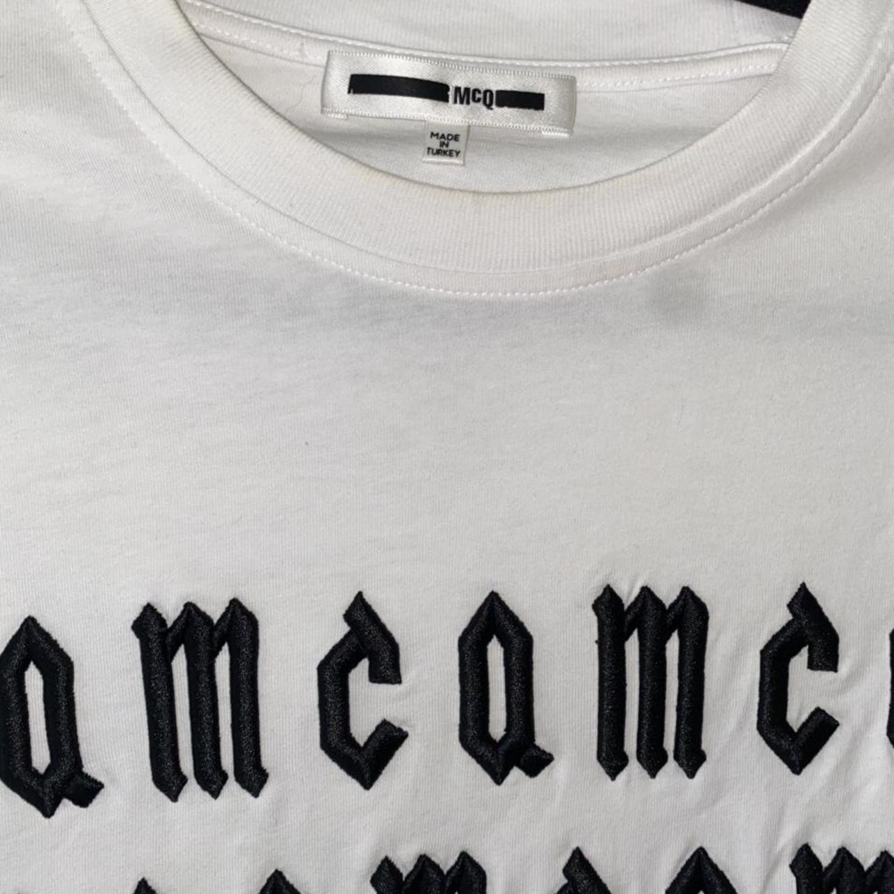 McQ Alexander McQueen Men's Black and White T-shirt (2)