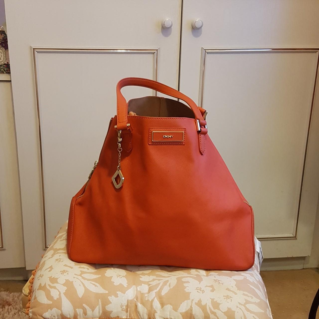 orange dkny bag