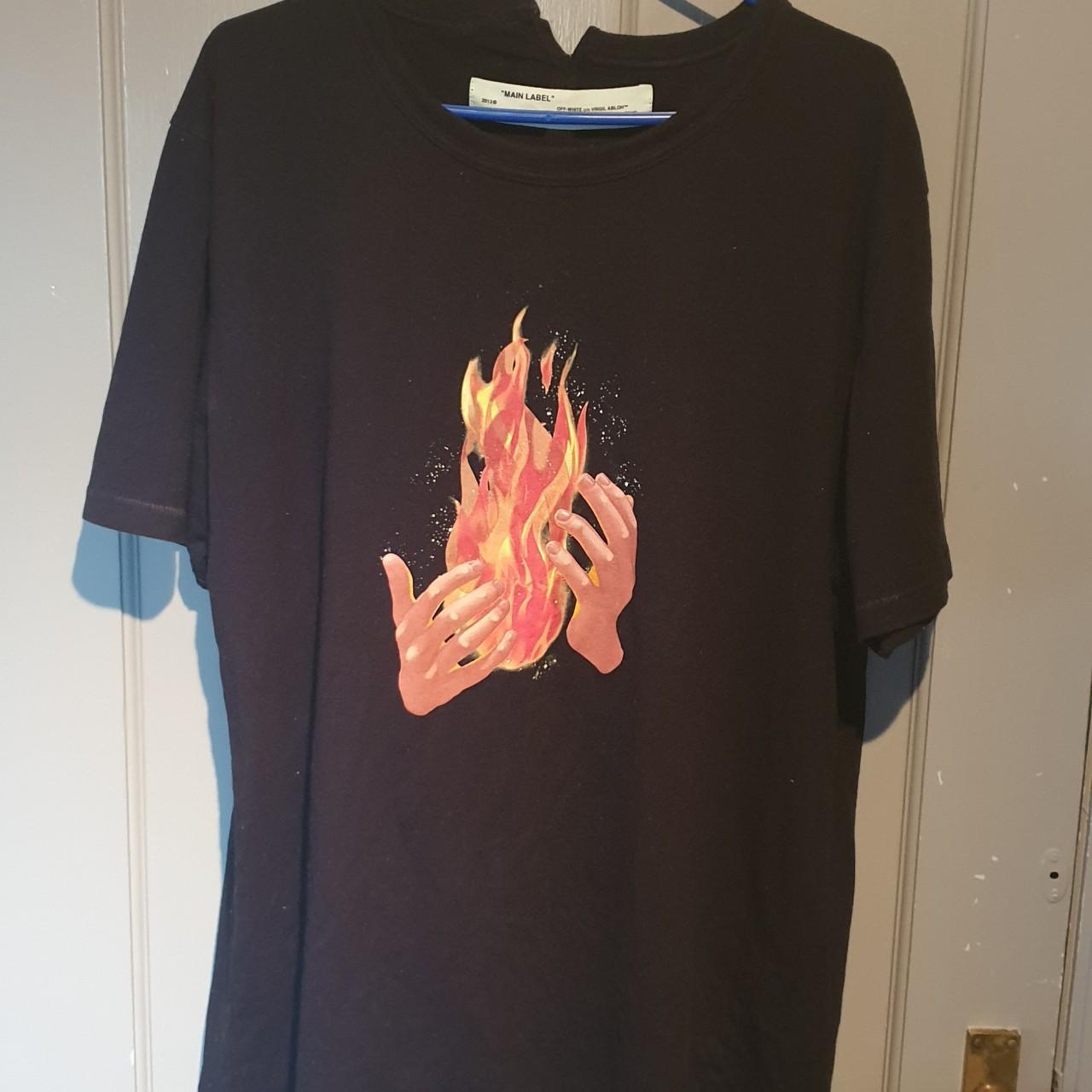 Off white outlet fire tee