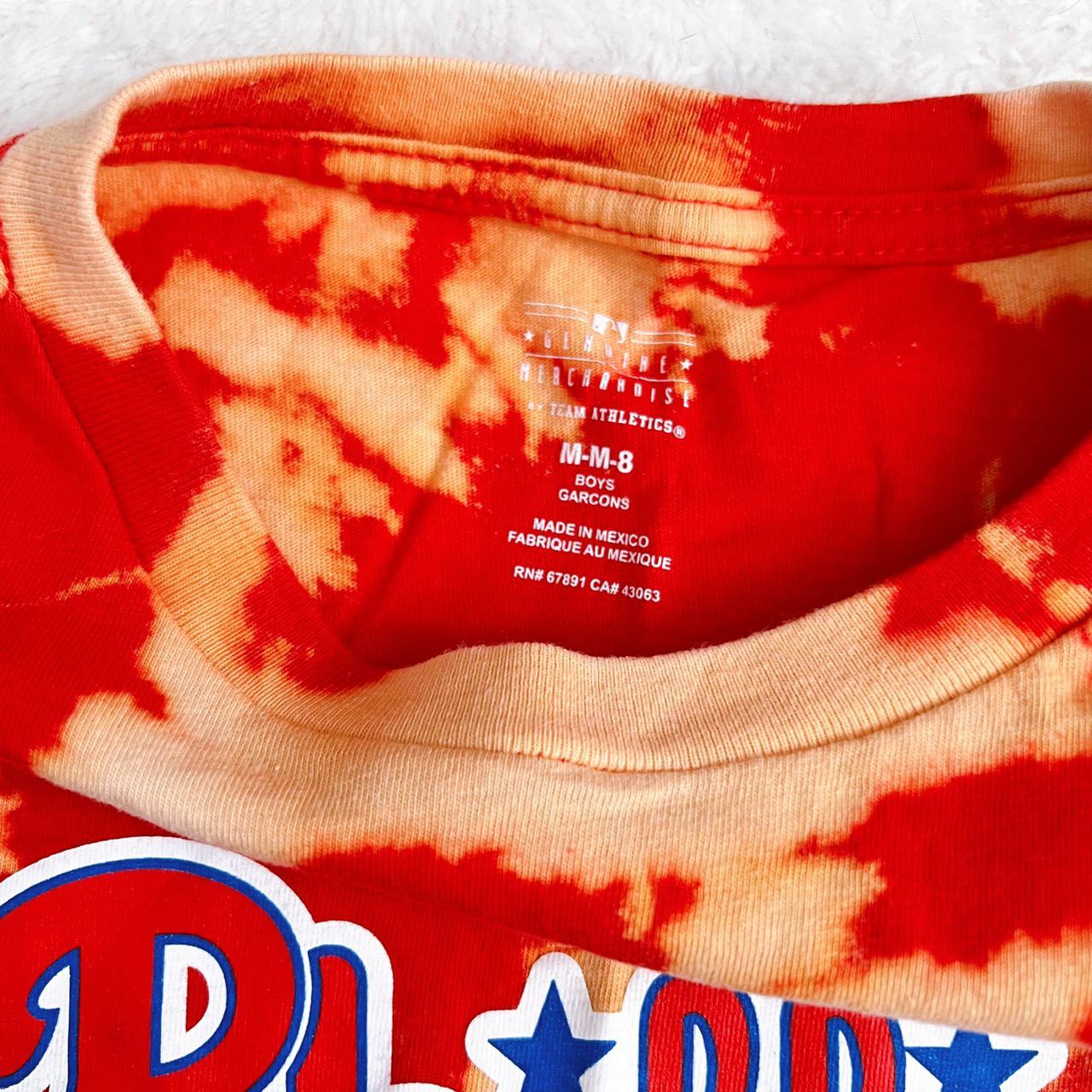 Kids Phillies Bleach Dyed T-shirt, ⭑ One of a kind