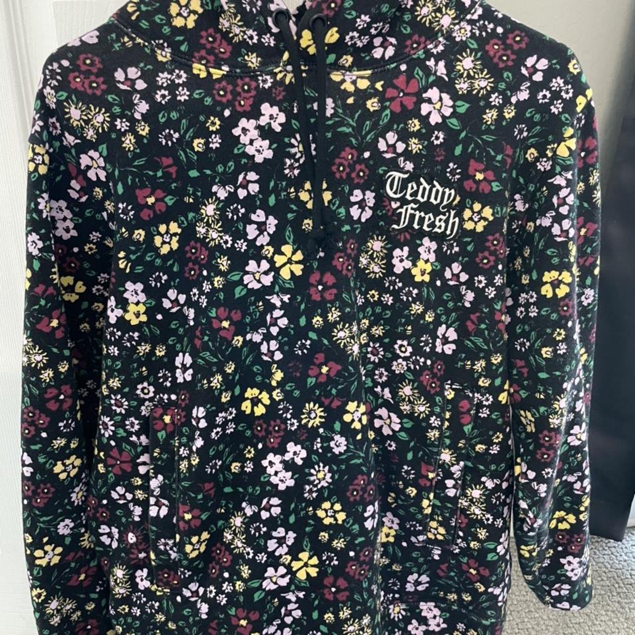 Teddy Fresh “Grandma's Floral Hoodie.” Worn a few... - Depop