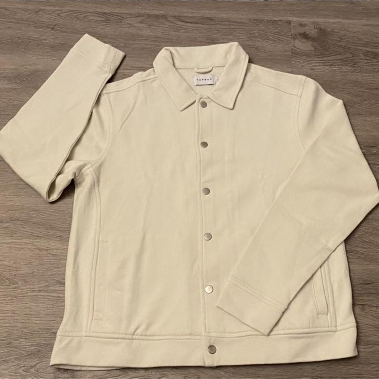 Light Cream Jacket Sz M/L Depop