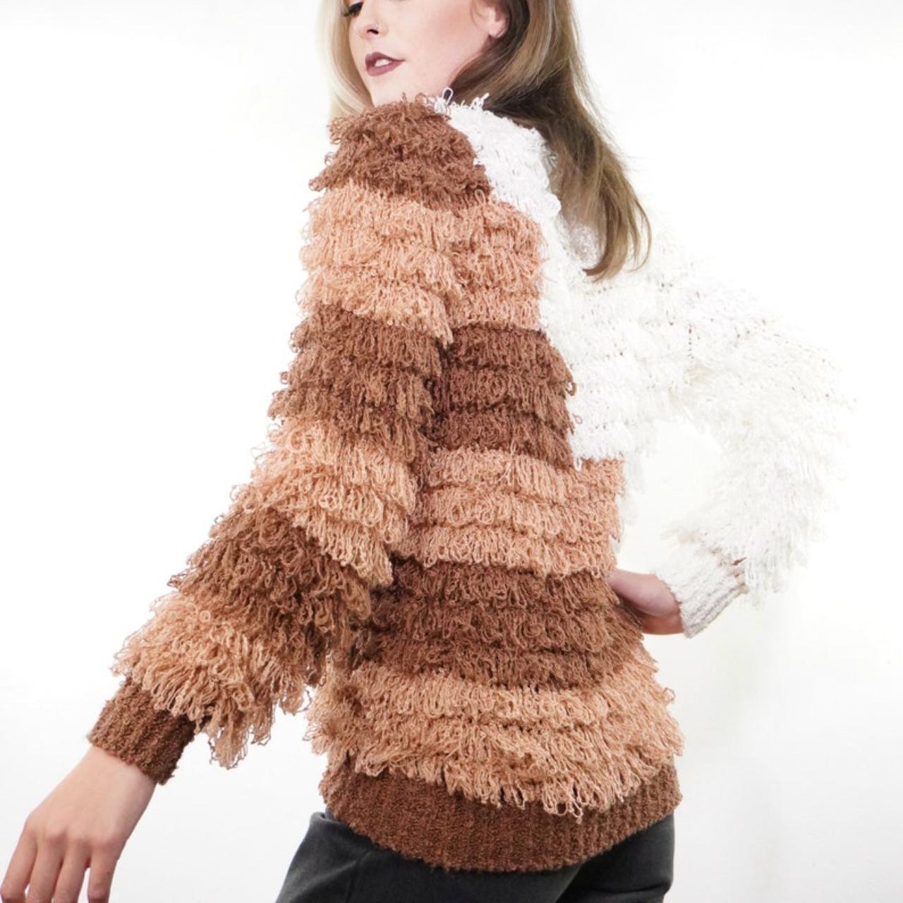 Ameri Vintage Fur color block sweat