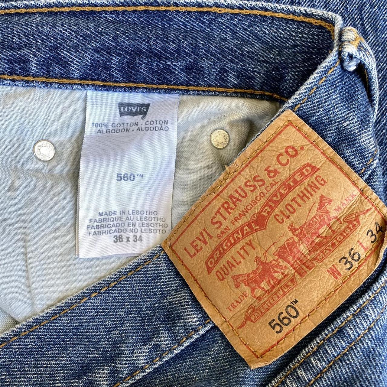 Levi’s 560 loose baggy jeans, size 36x34. Perfect... - Depop