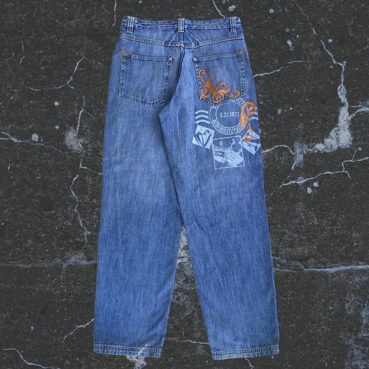 Notorious BIG baggy blue jeans, size 34x32.... - Depop