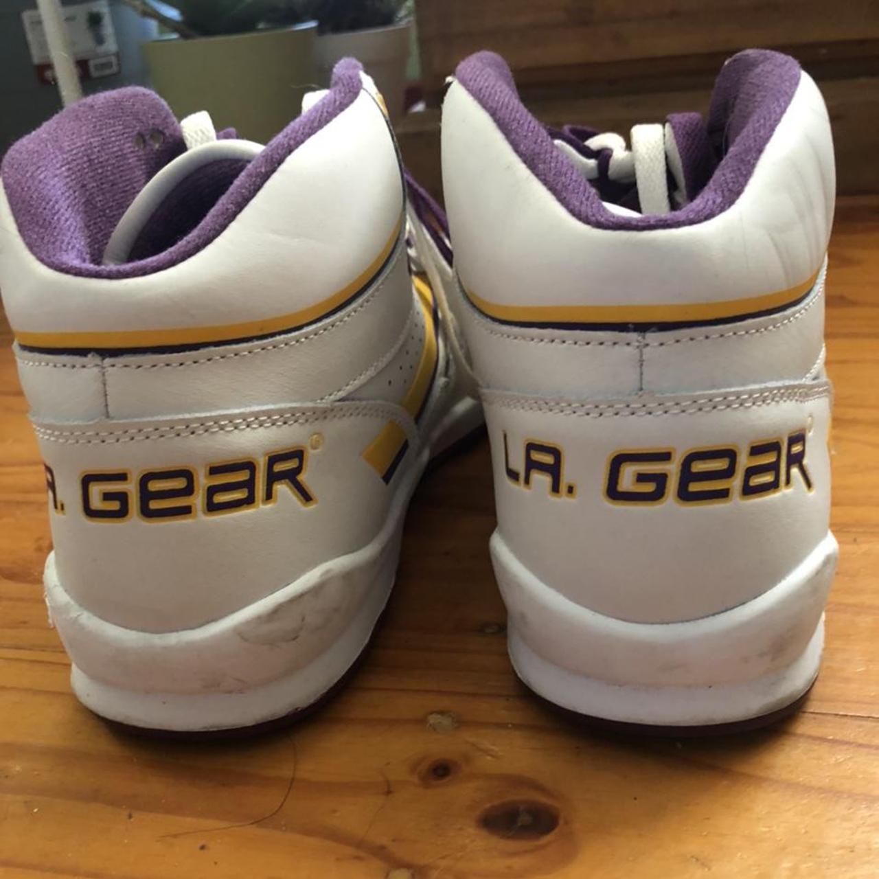 ADIDAS LAKERS SHOES These shoes fit an 8.5 men's - Depop