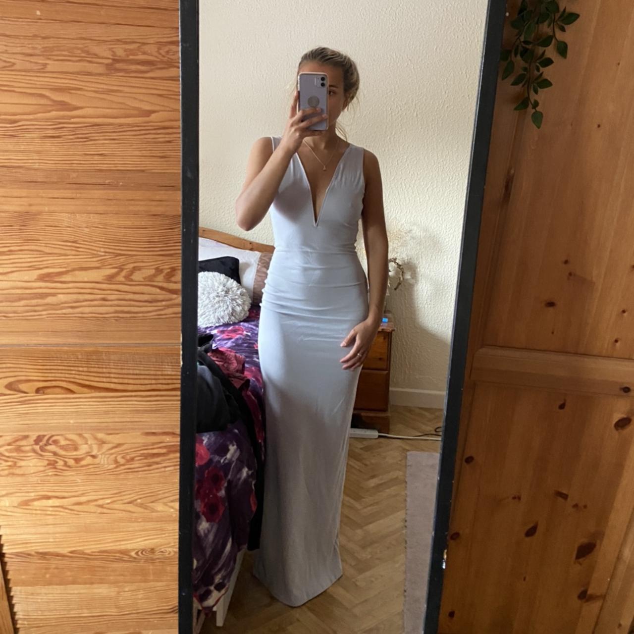 Pretty little thing baby blue maxi dress - Main Image