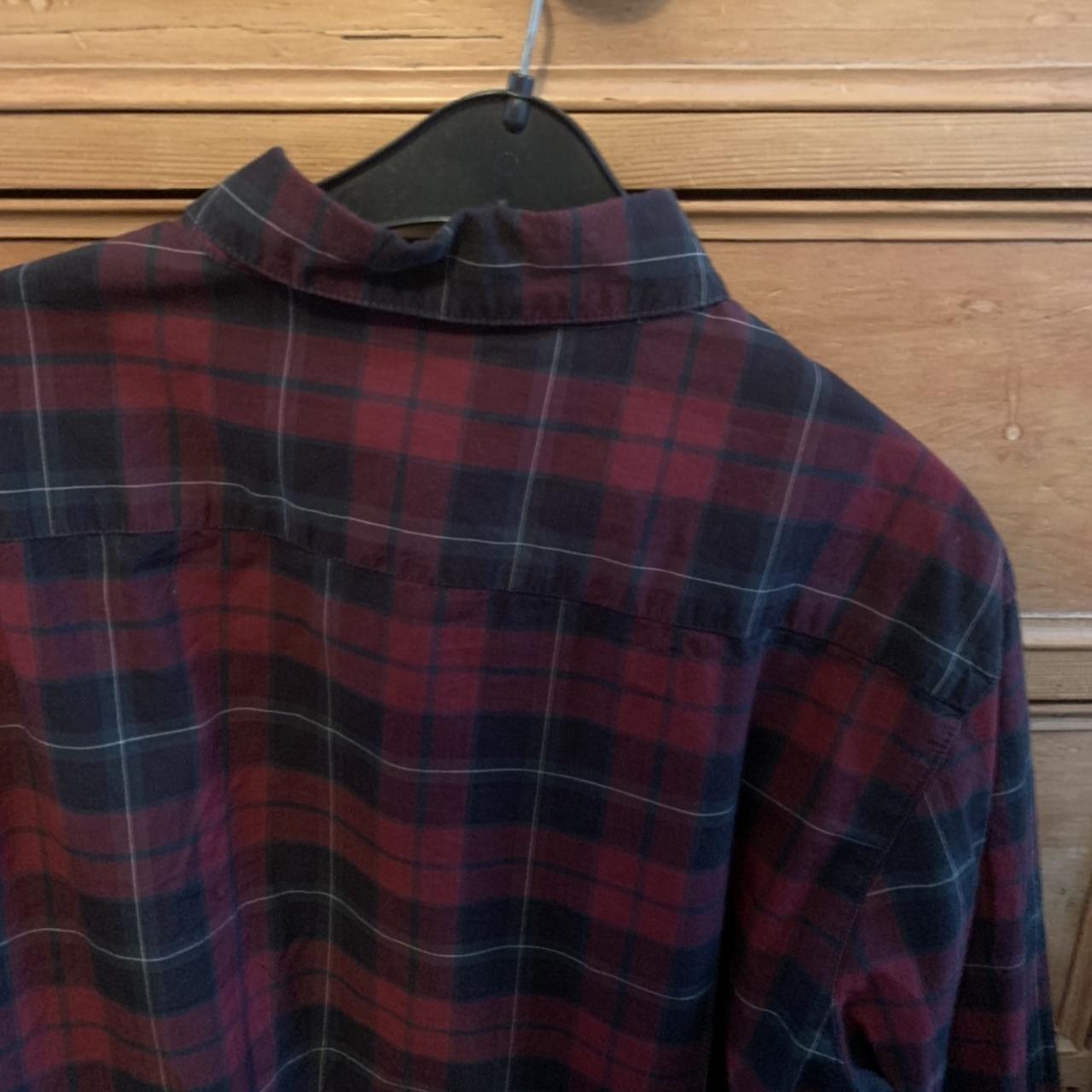 ASOS red tartan / checkered shirt, very nice shirt,... - Depop