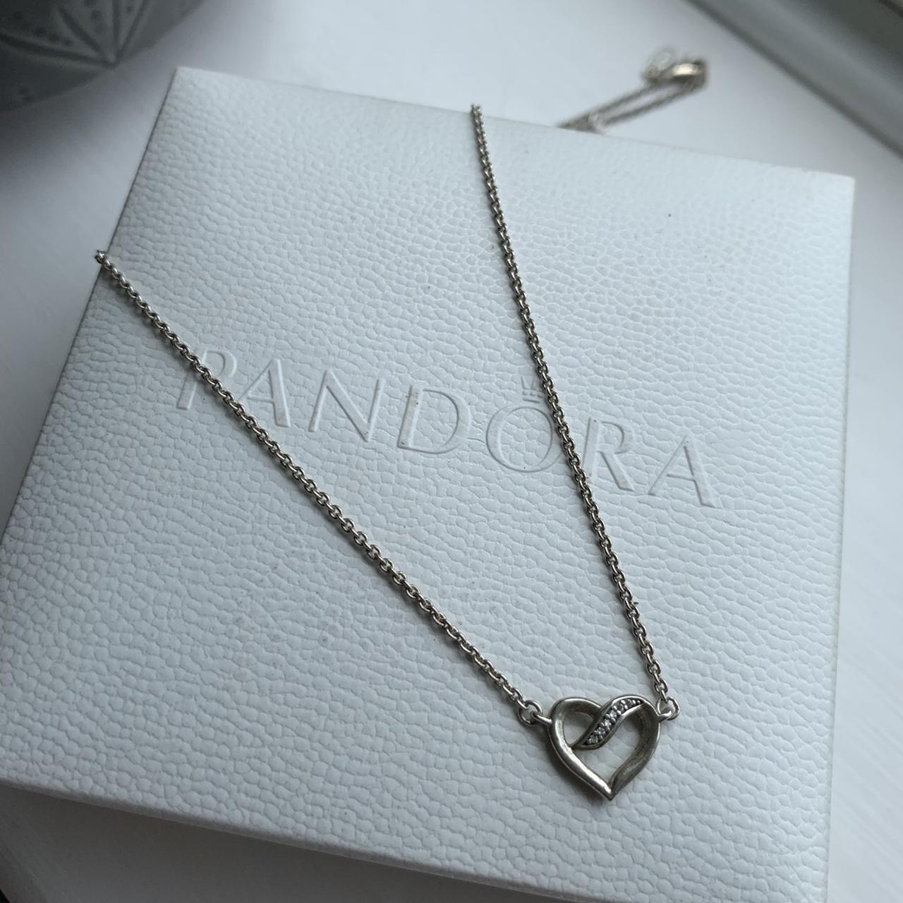 Pandora ribbon of deals love necklace