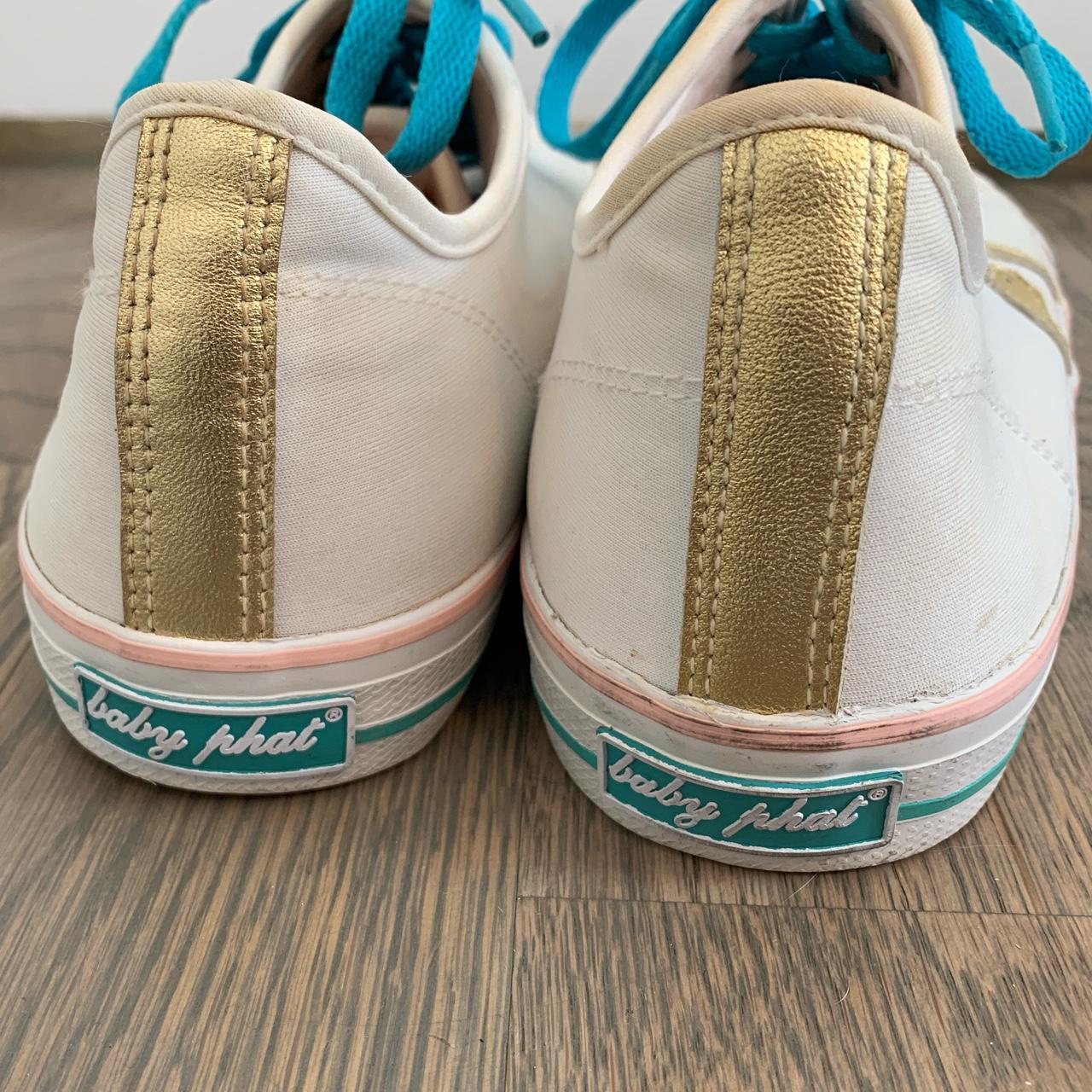 🦷 baby phat shoes, minor yellowing shown throughout,... - Depop